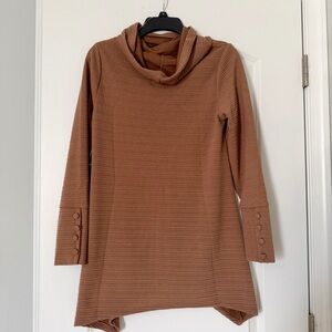 New York Laundry Brown Cowl Neck Sweater